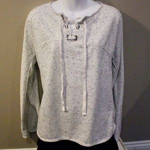 Max Studio Weekend Oversized Lace-Up Front EUC